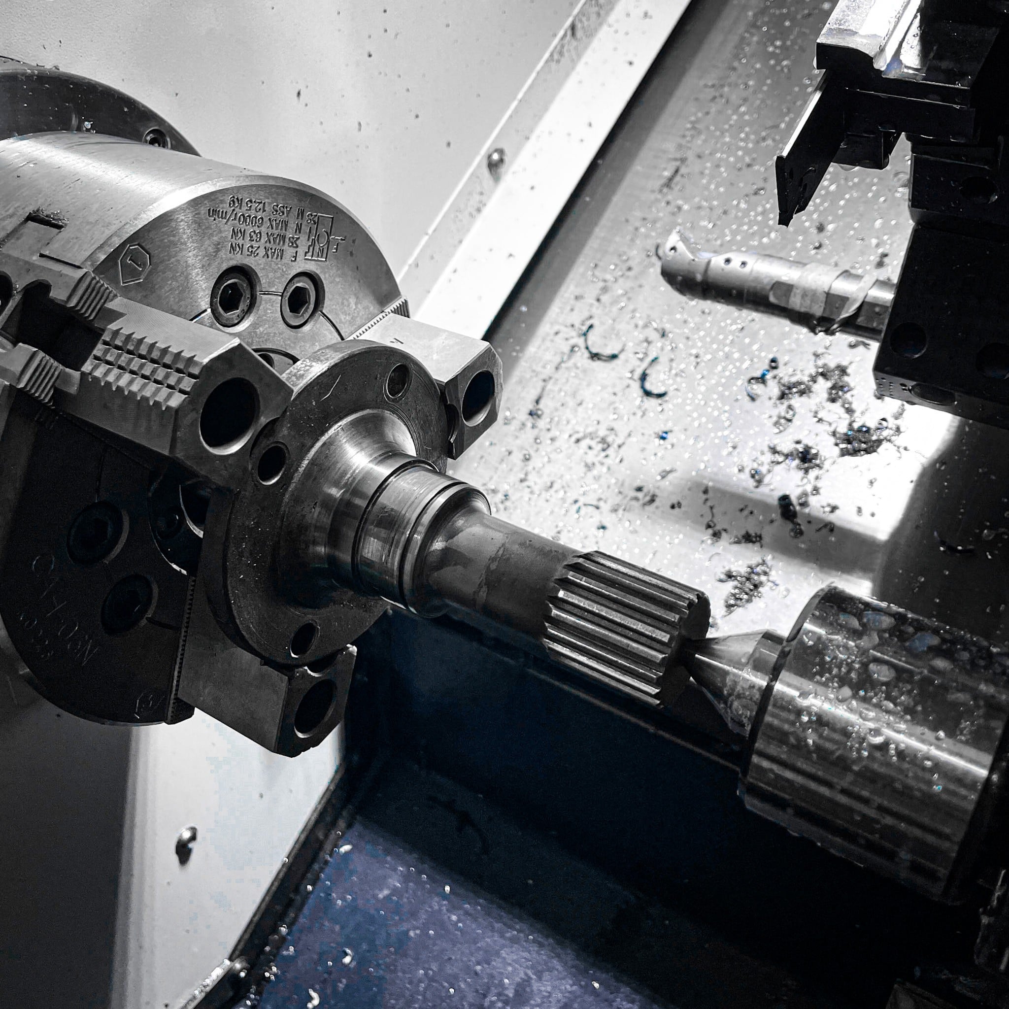 CNCLathe modifing a hardened steel axel